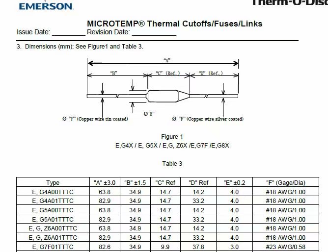 G7F01205C 5A G7F01192C G7F01 TF 205℃ 250v5A。爱默生的保险丝规格脚长:黑头38mm ,另一端35mm (8).jpg